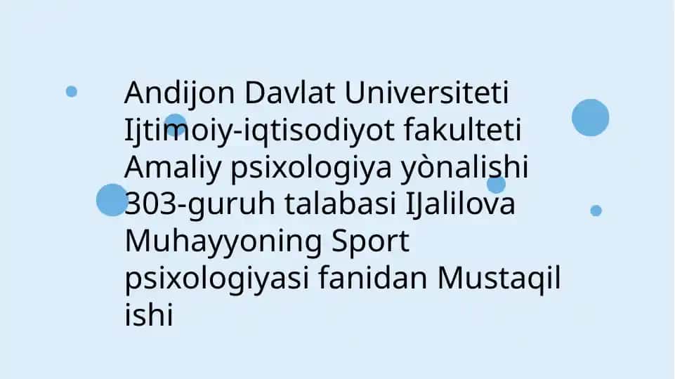 Sport Psixologiyasi