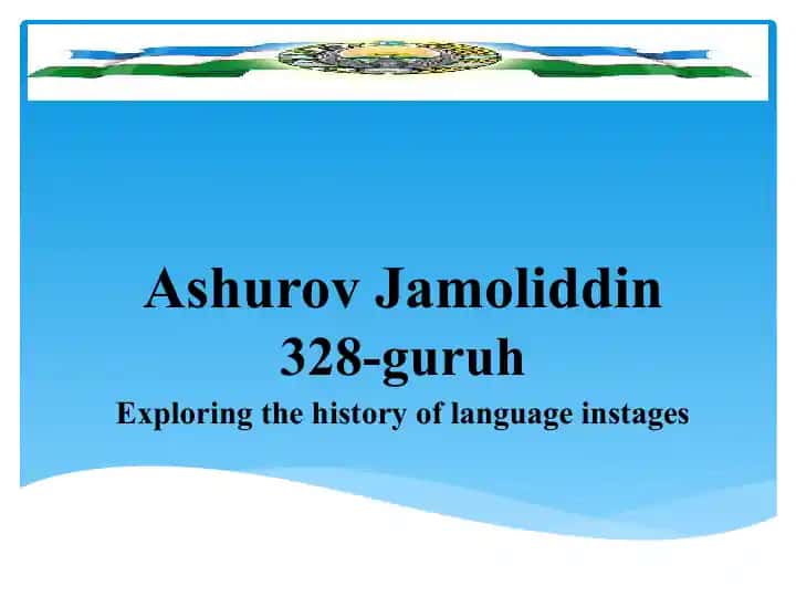 Exploring the history of language in stages