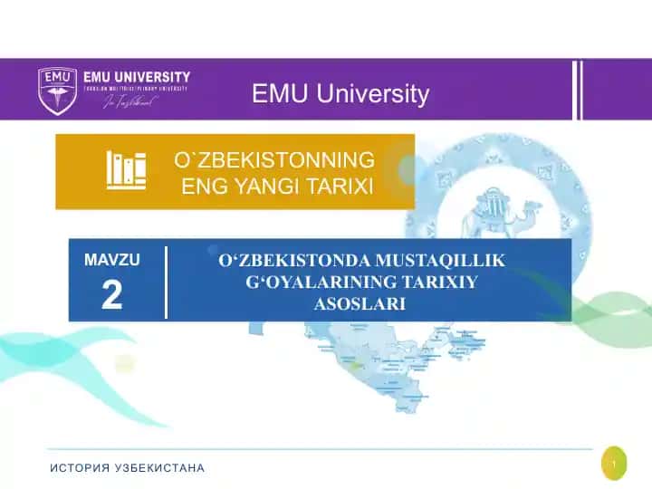 O'zbekistonning ENG YANGI TARIXI