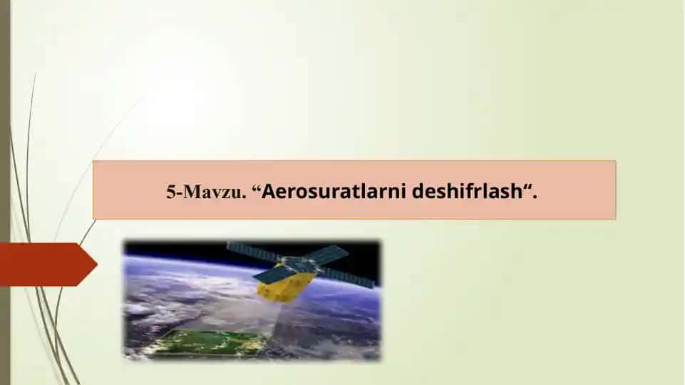Aerosuratlar deshifrlash