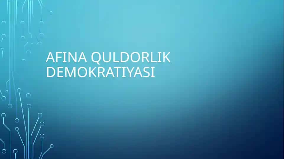 Afina quldorlik demokratiyasi