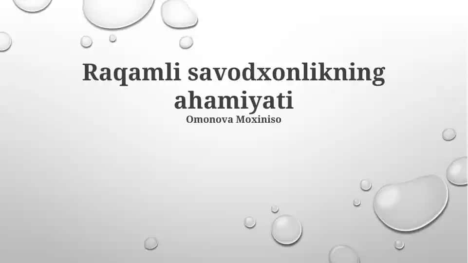 Raqamli Savodxonlikning Ahamiyati