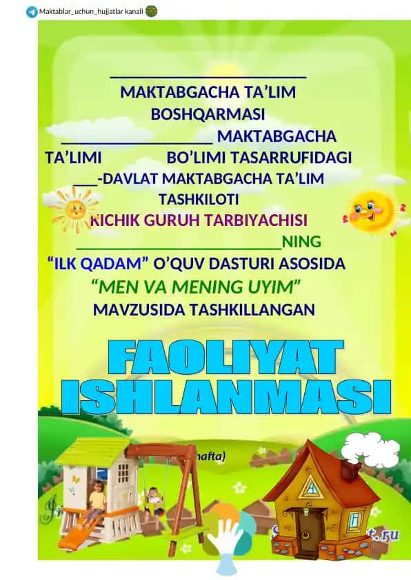 "Men va mening uyim" ta'limiy dasturi