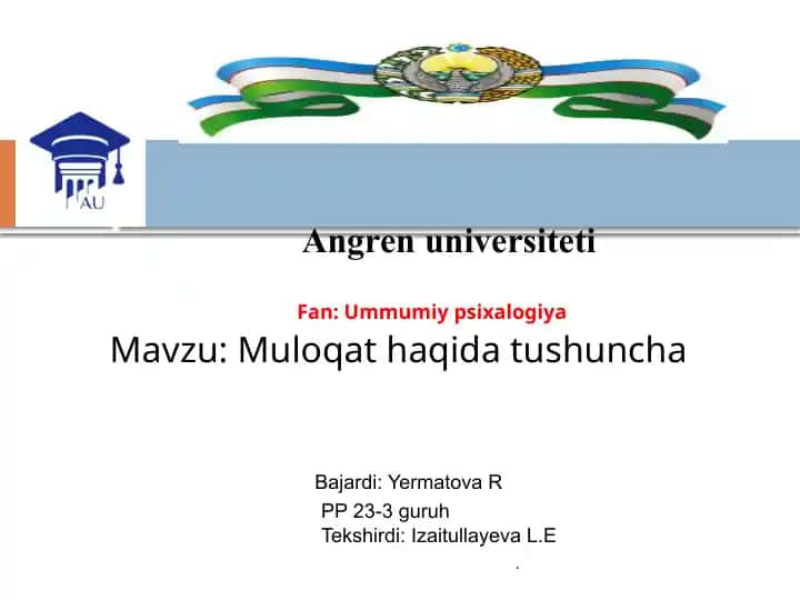 Muloqat haqida tushuncha
