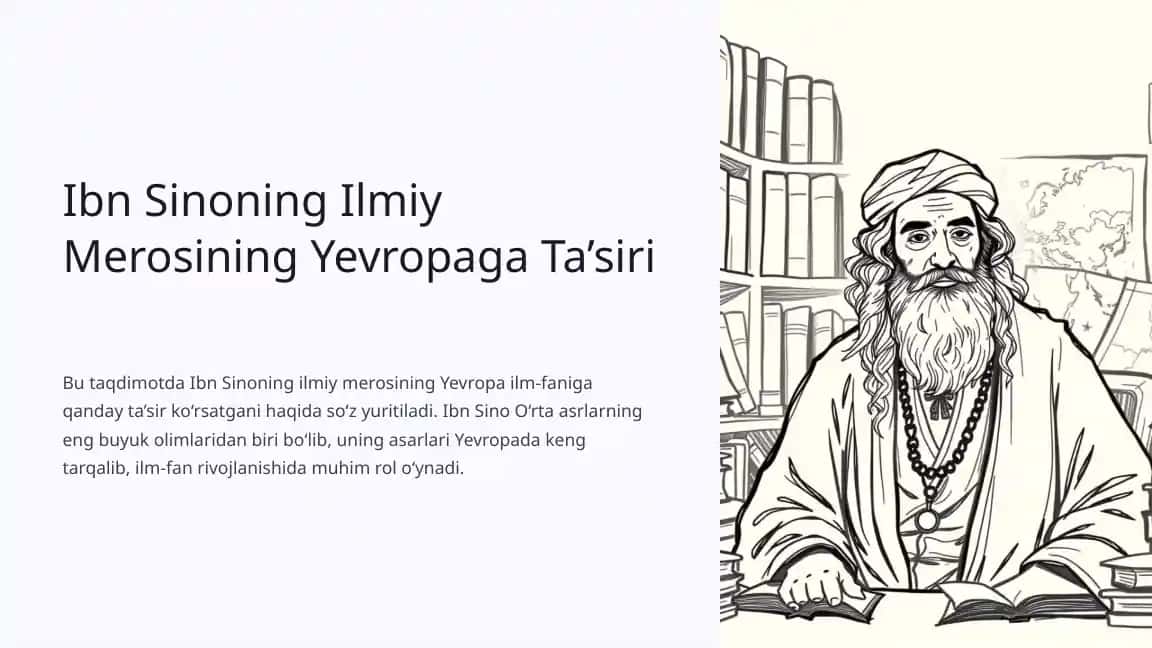 Ibn Sinoning Ilmiy Merosining Yevropaga Ta’siri