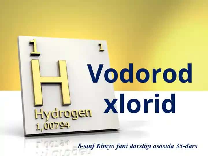 Vodorod xlorid