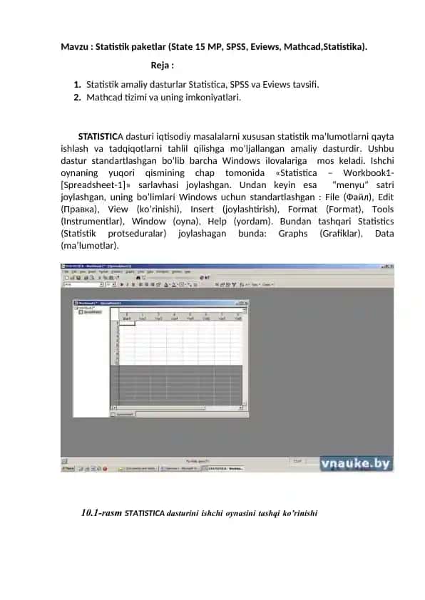 Statistik Paketlar