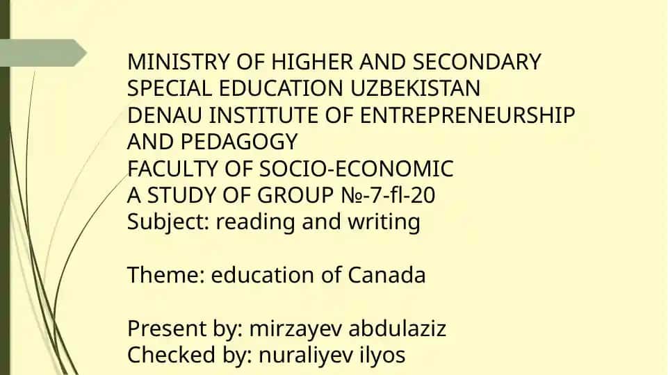 - Teglar (vergul bilan): education, Canada, languages, curriculum, cognition, environment, social order, federal department, Constitution Act, province, legislature