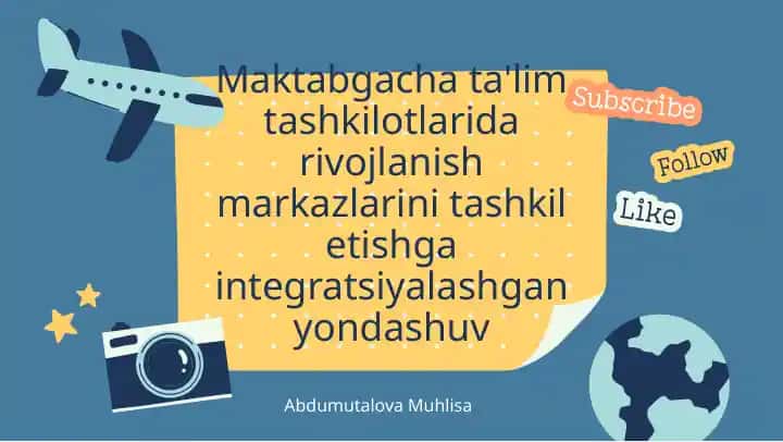 Rivojlanish markazlari: ta'limning yangi usuli