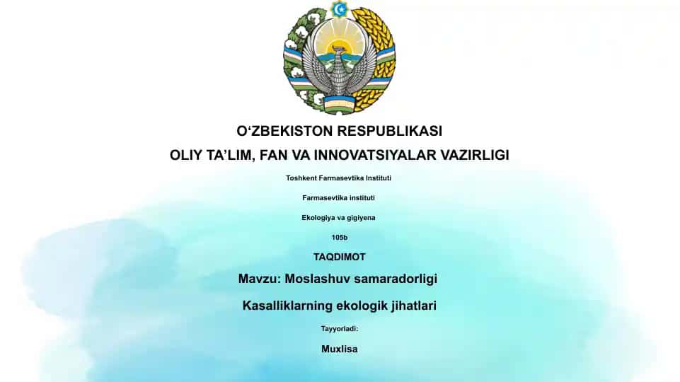 Kasalliklarning ekologik jihatlari