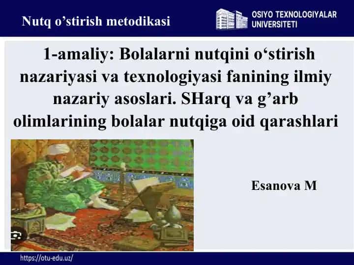 Nutqo’stirishmetodikasi