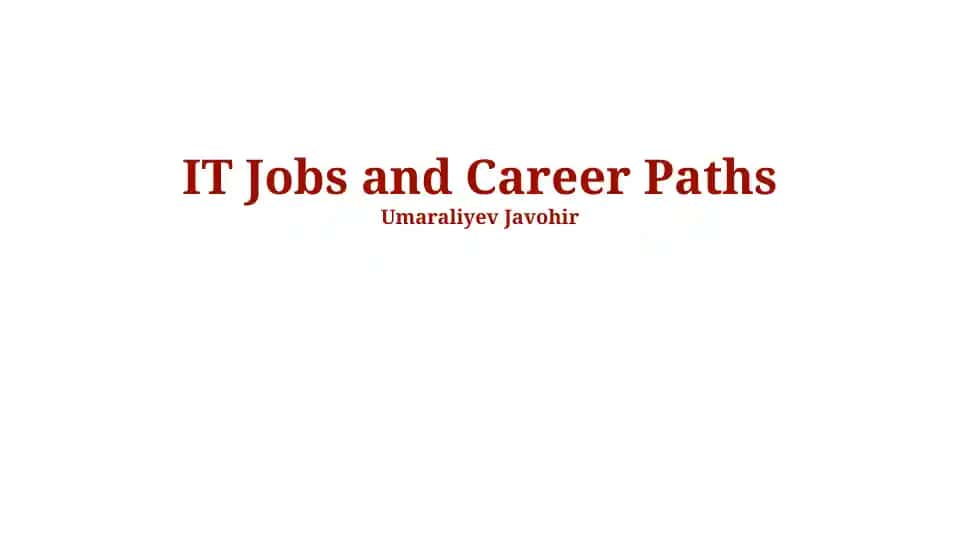 Top IT Job Roles and Responsibilities