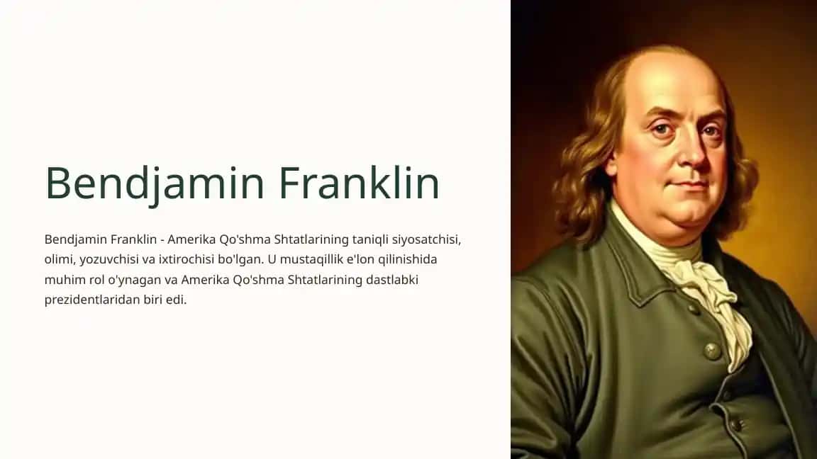 Bendjamin Franklin