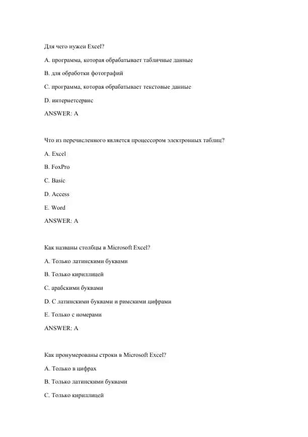 Microsoft Excel