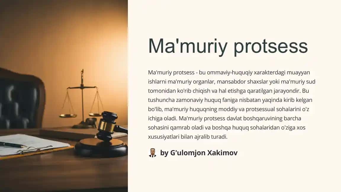 Ma'muriy protsess