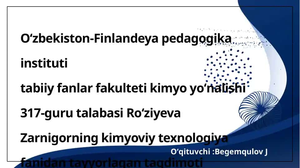 Kimyoviy texnologiya