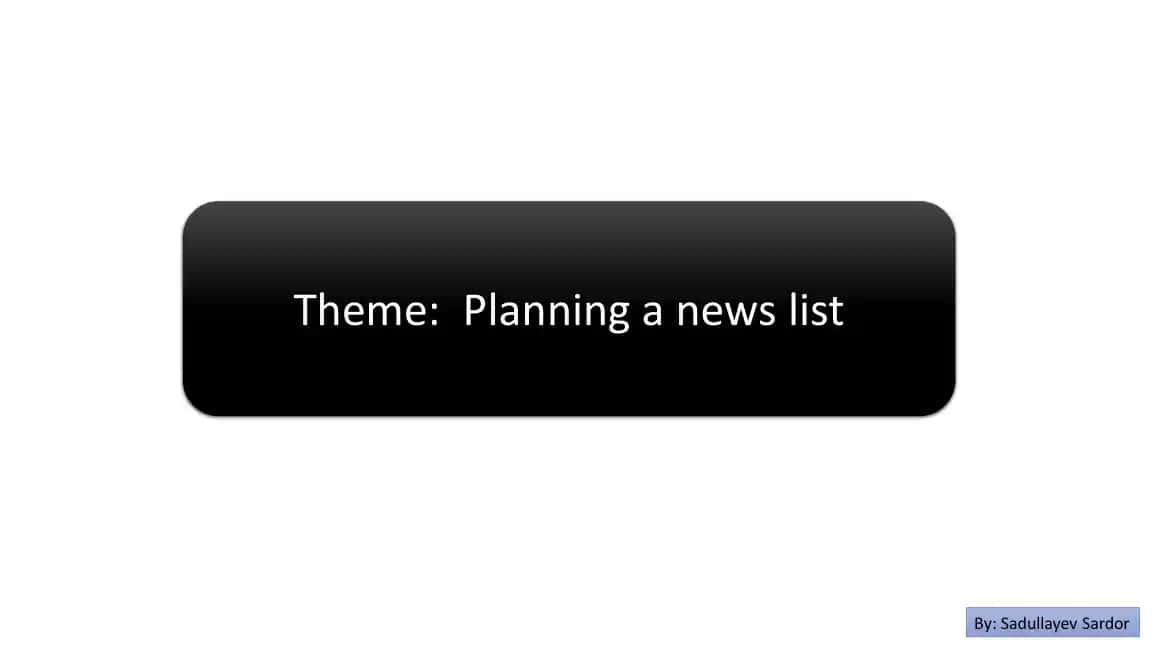 Crafting the Daily Brief