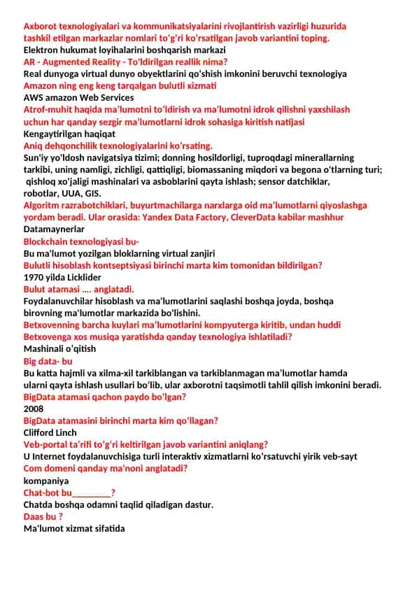 Axborot texnologiyalari va kommunikatsiyalarini rivojlantirish vazirligi huzurida tashkil etilgan markazlar nomlari
