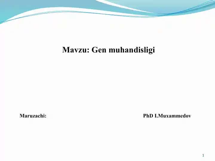 Gen muhandisligi