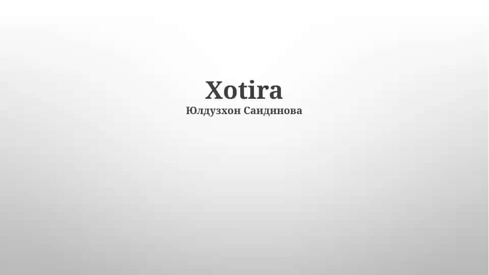 Xotira