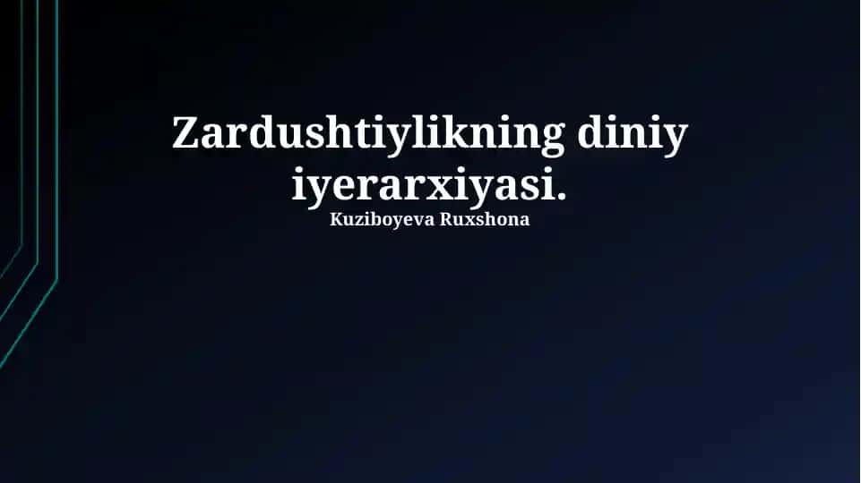 Zardushtiylikning diniy iyerarxiyasi