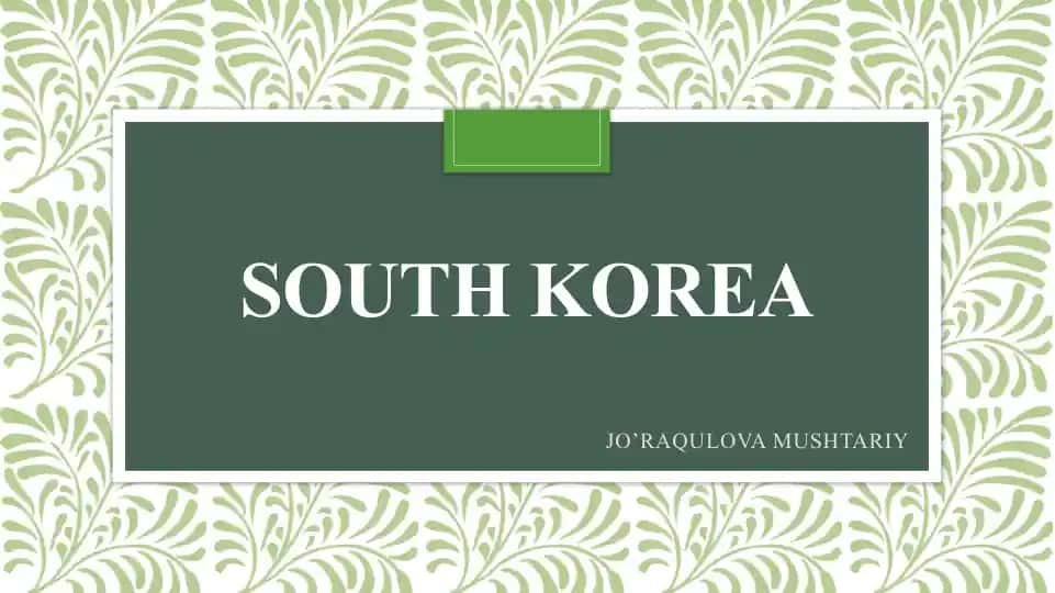 South Korea
