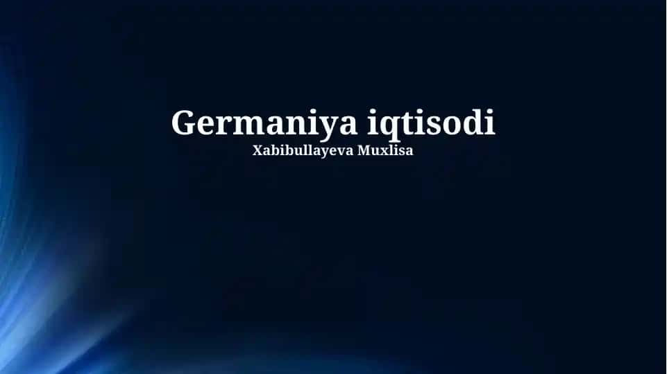 Germaniya iqtisodi