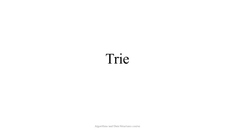 Trie