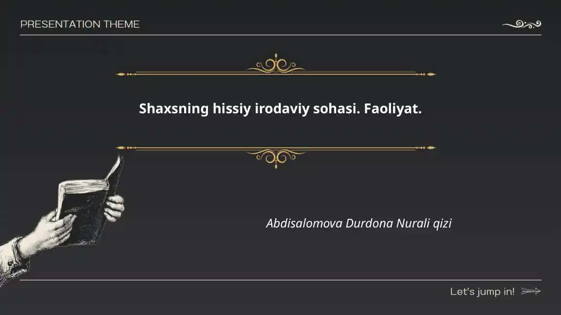 Shaxsning hissiy-irodaviy sohasi