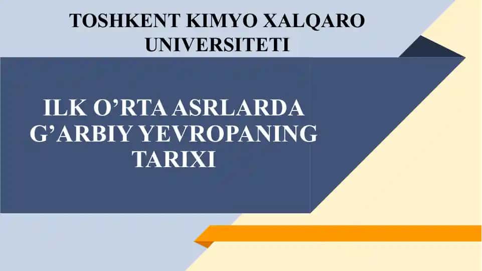 G'arbiy Yevropa tarixi