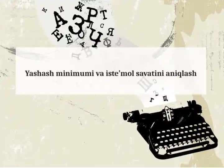 Yashash minimumi va iste'mol savati