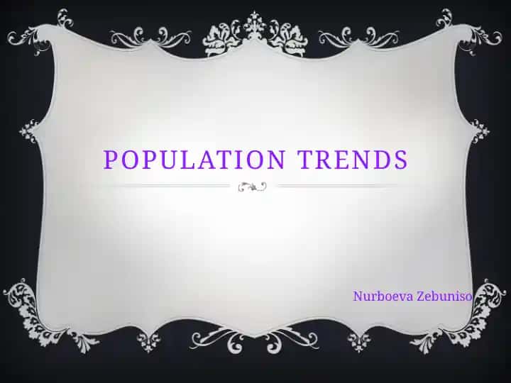Population Trends