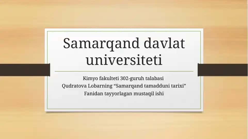 Samarqand tamadduni tarixi