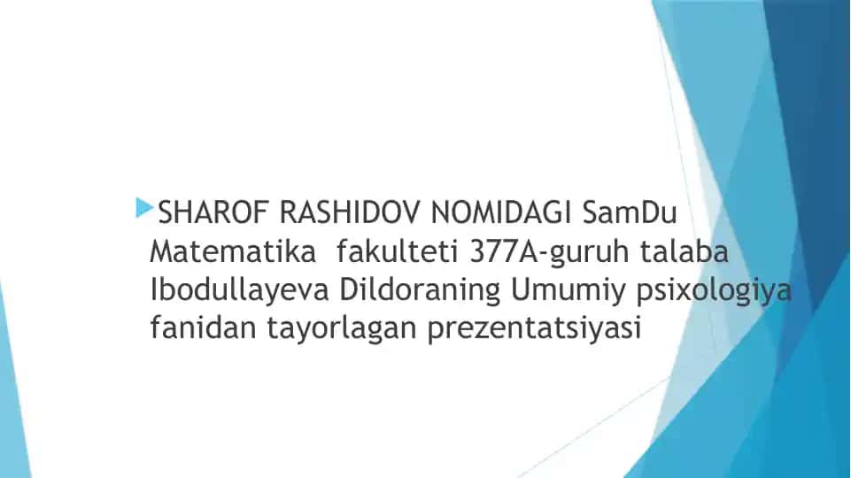 Ijtimoiy Psixologiya