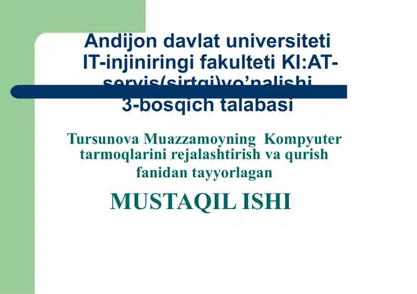 Kompyuter tarmoqlari