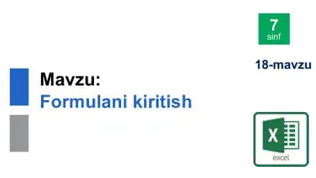 Formulani kiritish
