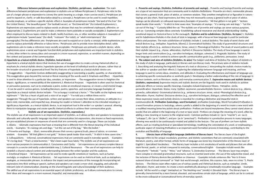 Periphrases and Euphemism