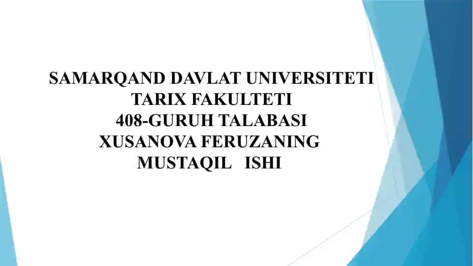 ABU NASR FOROBIY va uning ijtimoiy falsafasi