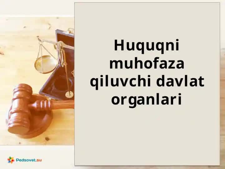 Huquqnimuhofazaqiluvchidavlatorganlari
