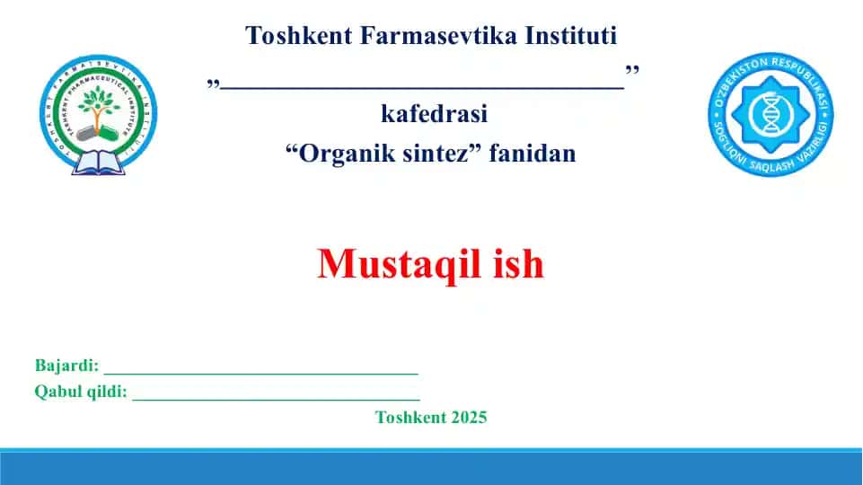 9. Antibiotiklar ishlab chiqarish biotexnologiyasi. Taqdimot 10 bet.