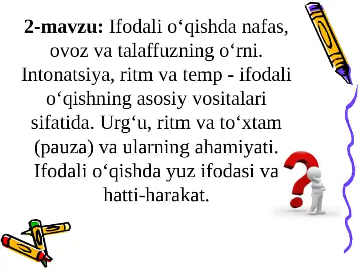 Ifodali o‘qish