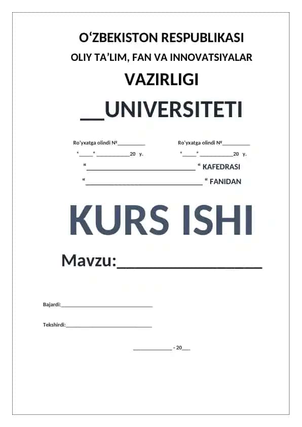 Aksonometrik proekciya va texnik rasm bajarishga o‘rgatish kurs ishi