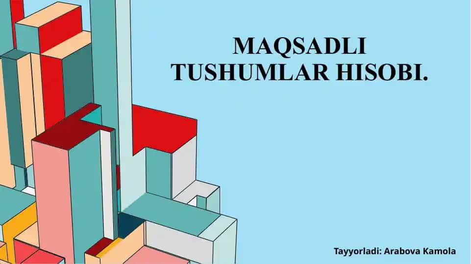 Maqsadli tushumlar hisobi