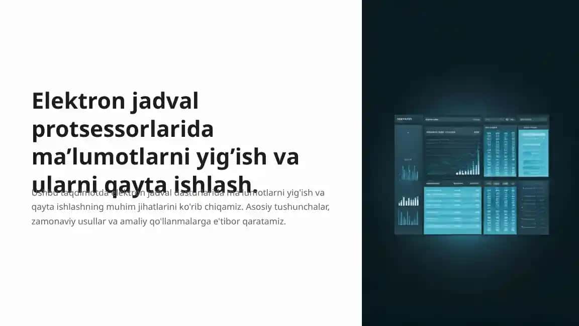 Elektron jadval prossessorlari