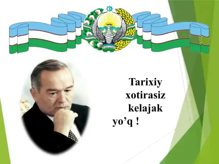 Tarixiy xotirasiz kelajak yo’q