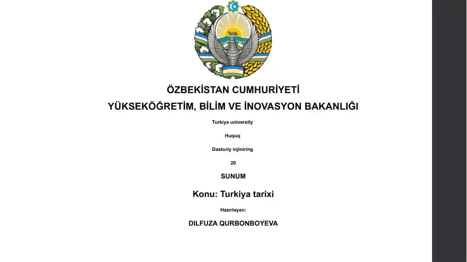 Türkiye Tarihine Giriş