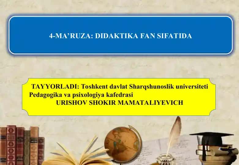 Pedagogika va psixologiya kafedrasi
