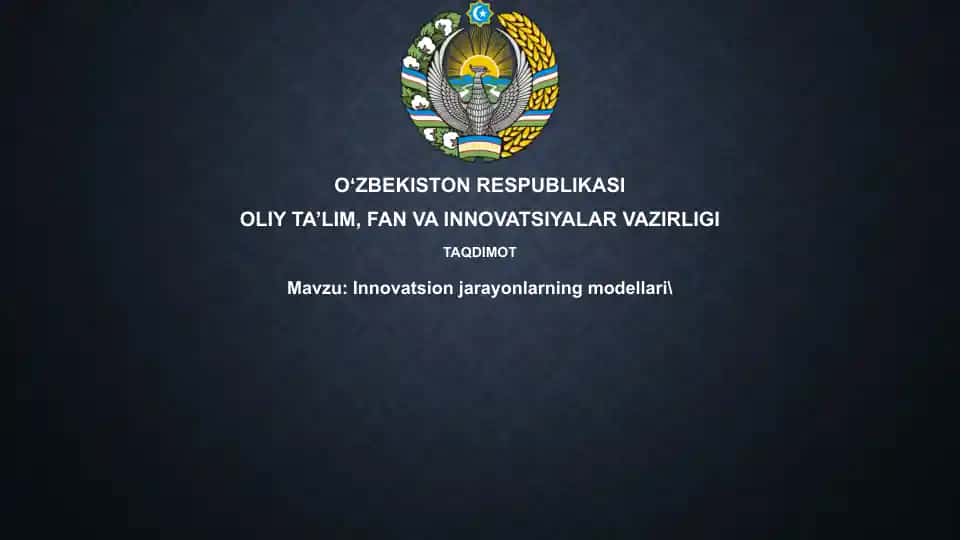 Innovatsiya jarayonlari modellari