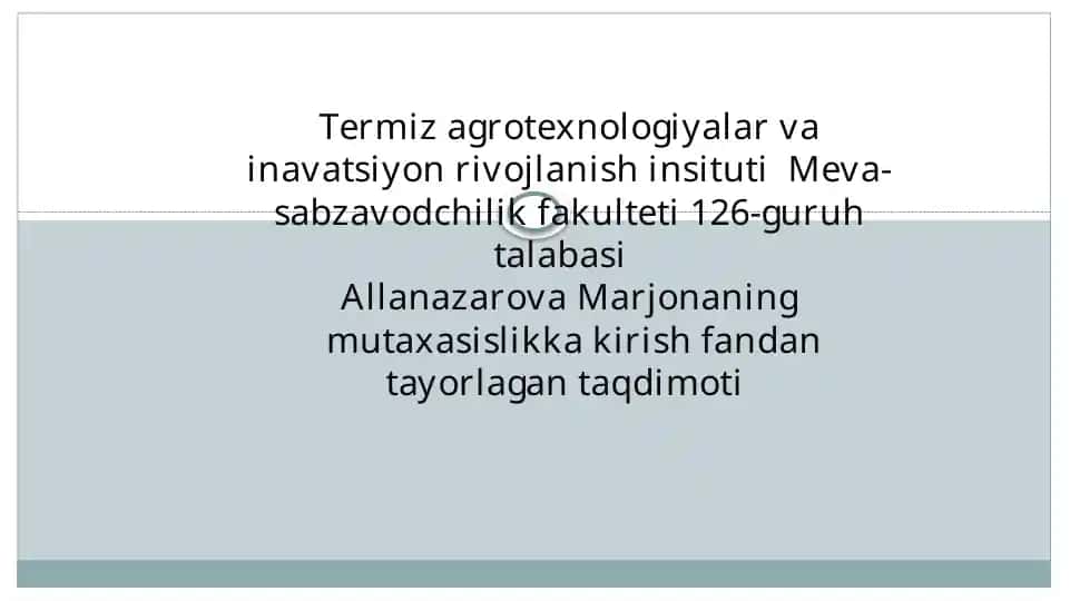 Moyliurug‘larni saqlash va dastlabki qayta ishlash texnologiyasi