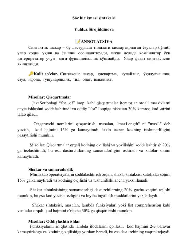 Sōz birikmasi sintaksisi